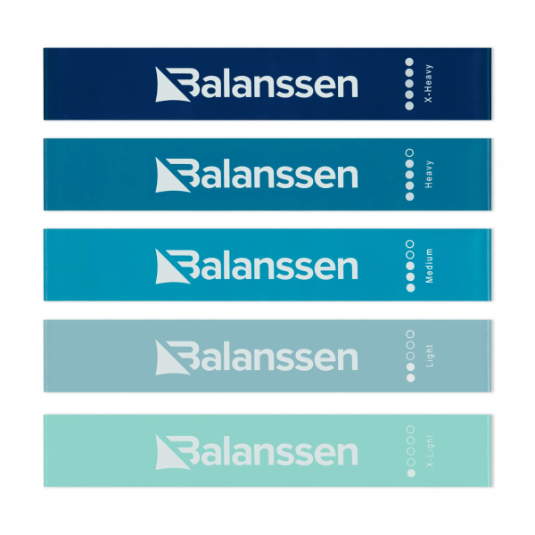 Zestaw gum oporowych LOOPblue 5 sztuk do ćwiczeń Balanssen